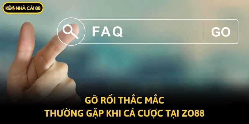 Gỡ rối thắc mắc thường gặp khi cá cược tại Zo88